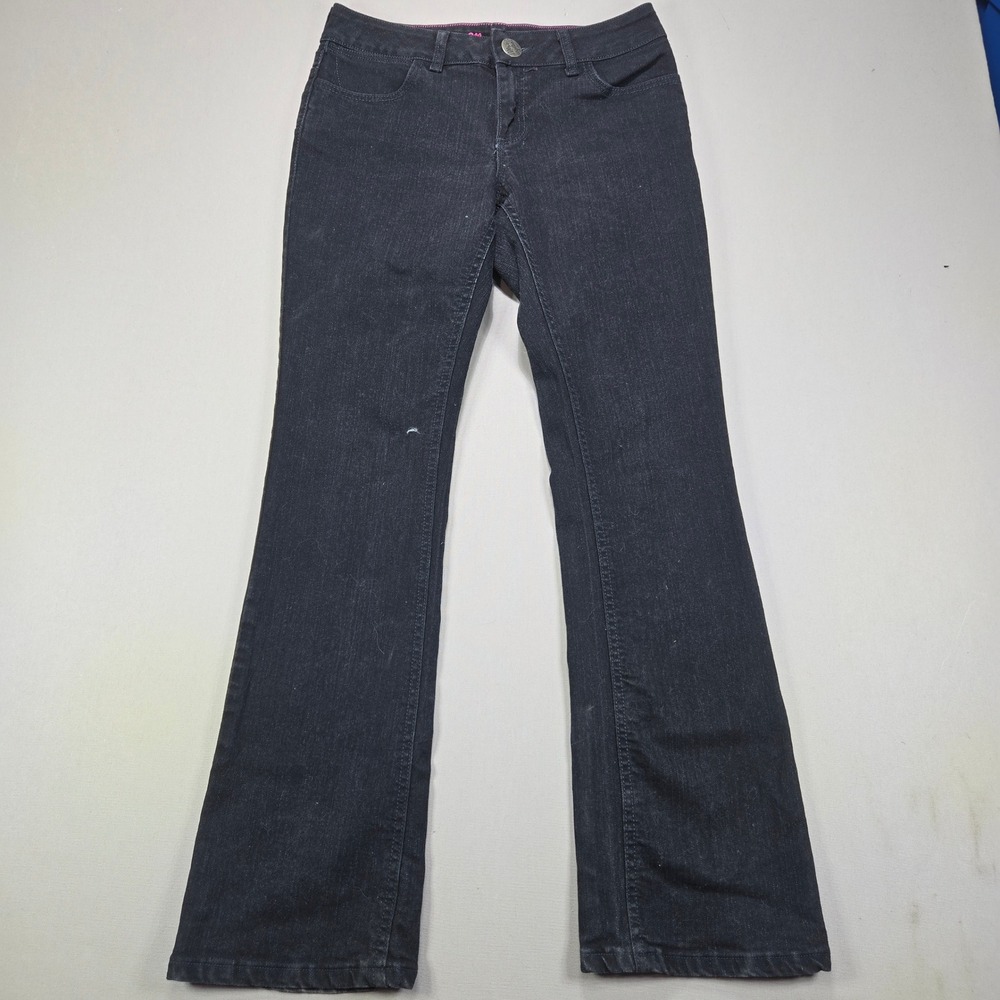 Wrangler Jeans Bootcut Western Stretch Dark Wash Black Womens‎ 7/8 x 32 10MWZQN